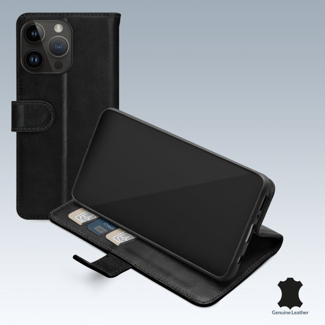 Mobilize Leather Wallet Apple iPhone 14 Pro Max Black
