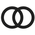 Mobilize Magsafe Compatible Metal Ring Black (2-Pack)