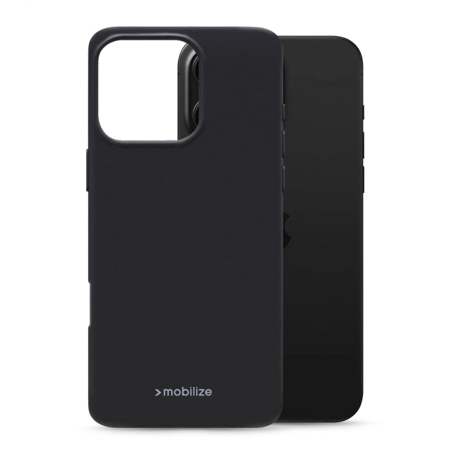 Mobilize Rubber Gelly Case Apple iPhone 16 Pro Max Matt Black