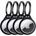 ITSKINS Level 2 AirCover Solid for Apple Airtag Black (4-Pack)