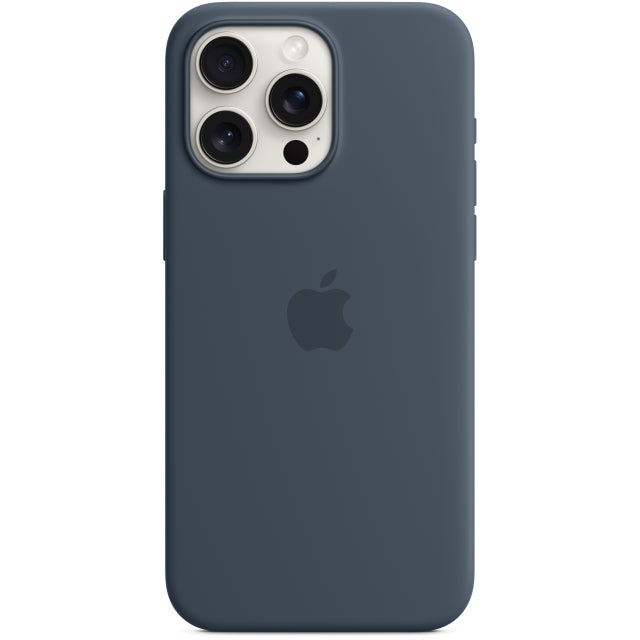 MT1P3ZM/A Apple Silicone Case with MagSafe iPhone 15 Pro Max Storm Blue