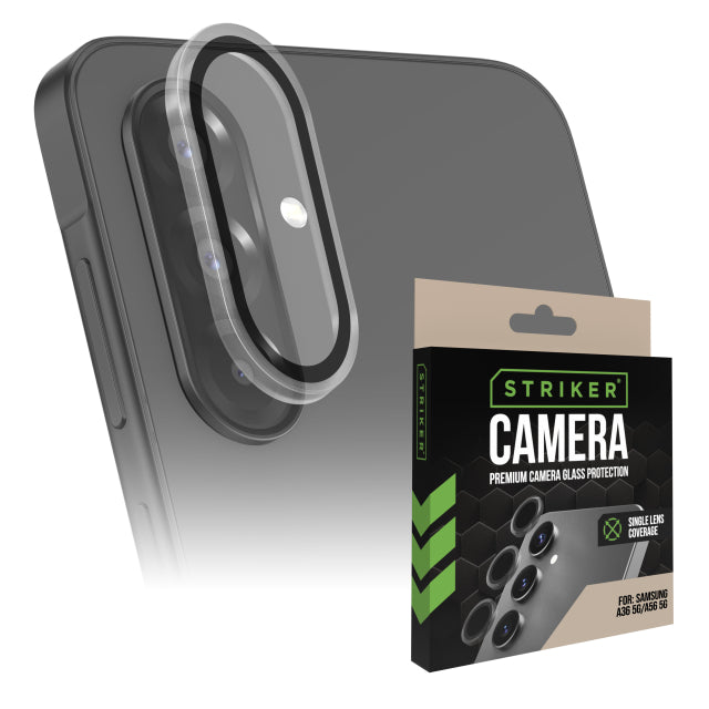 Striker Single Lens Glass Camera Protector - Transparent - Samsung Galaxy A36 5G/A56 5G