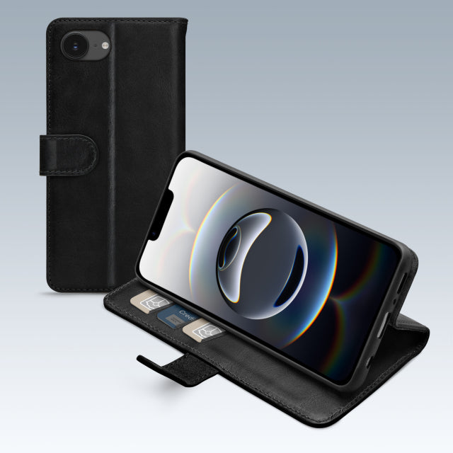 Mobilize Premium Gelly Wallet Book Case Apple iPhone 16e/17e Black