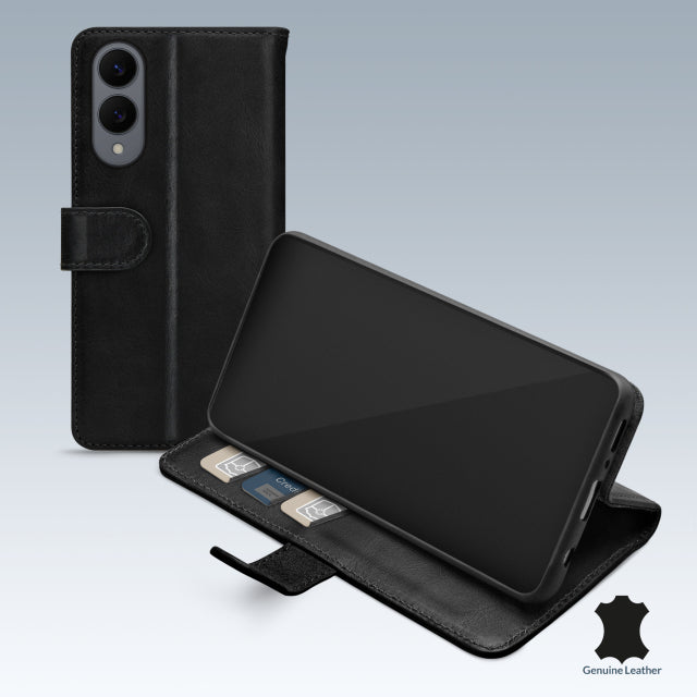 Mobilize Leather Wallet Samsung Galaxy S25 Edge 5G Black